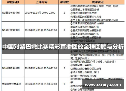 中国对黎巴嫩比赛精彩直播回放全程回顾与分析
